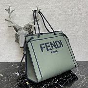 FENDI Roma Medium Shopper Tote Bag In Green 8BH378AD6A  - 5