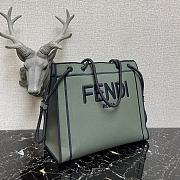 FENDI Roma Medium Shopper Tote Bag In Green 8BH378AD6A  - 3
