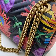 Gucci Marmont small matelassé shoulder bag black colorfull 443497 size 26cm - 4