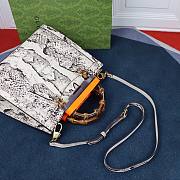 Gucci Diana small python tote bag natural color 660195 27cm - 3