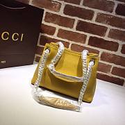 Gucci Soho leather shoulder bag yellow 387043 size 25cm - 2
