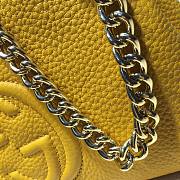 Gucci Soho leather shoulder bag yellow 387043 size 25cm - 4