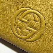 Gucci Soho leather shoulder bag yellow 387043 size 25cm - 6