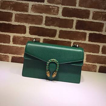 Gucci Dionysus small shoulder bag emerald green leather 400249 size 28cm