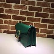 Gucci Dionysus small shoulder bag emerald green leather 400249 size 28cm - 2