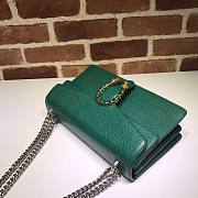 Gucci Dionysus small shoulder bag emerald green leather 400249 size 28cm - 3