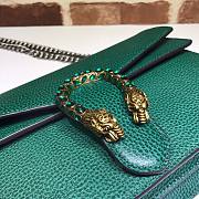 Gucci Dionysus small shoulder bag emerald green leather 400249 size 28cm - 5
