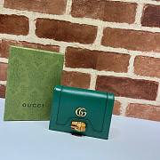 Gucci Diana card case wallet emerald green leather 658244 size 11cm - 1