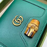 Gucci Diana card case wallet emerald green leather 658244 size 11cm - 2