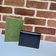Gucci Diana card case wallet black leather 658244 size 11cm - 2