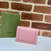 Gucci Diana card case wallet pastel pink leather 658244 size 11cm - 2