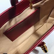 Gucci Jackie 1961 mini shoulder bag (red leather) 637091 size 19cm - 2