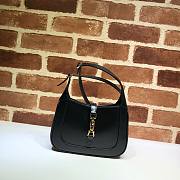 Gucci Jackie 1961 mini shoulder bag (black leather) 637091 size 19cm - 1