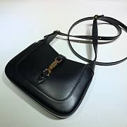 Gucci Jackie 1961 mini shoulder bag (black leather) 637091 size 19cm - 5