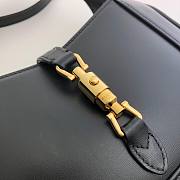 Gucci Jackie 1961 mini shoulder bag (black leather) 637091 size 19cm - 4