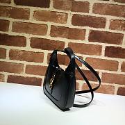 Gucci Jackie 1961 mini shoulder bag (black leather) 637091 size 19cm - 2