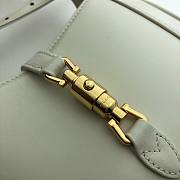 Gucci Jackie 1961 mini shoulder bag (white leather) 637091 size 19cm - 2