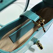Gucci Jackie 1961 mini shoulder bag (light blue leather) 637091 size 19cm - 5