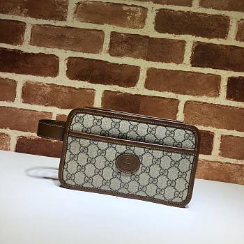 Gucci GG travel pouch with Interlocking G 625764 size 22cm