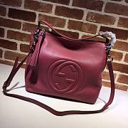 Gucci Soho leather hobo (wine red leather) 408825 size 35cm - 1