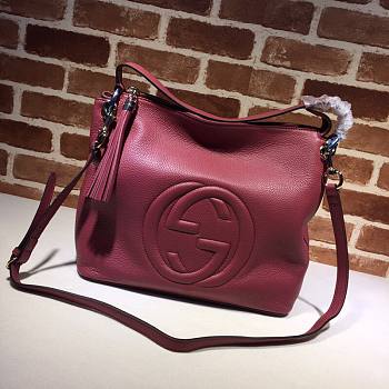 Gucci Soho leather hobo (wine red leather) 408825 size 35cm