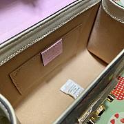 Gucci Les Pommes Padlock bag pink leather 409487 size 20cm - 2