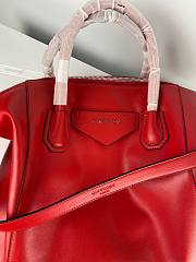Givenchy medium Antigona soft bag in smooth light red leather BB50F2B11E-001 size 45cm - 5