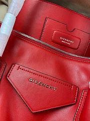 Givenchy medium Antigona soft bag in smooth light red leather BB50F2B11E-001 size 45cm - 3