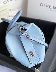 Givenchy small Antigona soft bag in smooth light blue leather BB50F3B0WD-662 size 30cm - 5