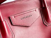 Givenchy small Antigona soft bag in smooth red leather BB50F3B0WD-662 size 30cm - 4