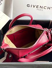 Givenchy small Antigona soft bag in smooth red leather BB50F3B0WD-662 size 30cm - 2