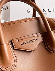 Givenchy small Antigona soft bag in smooth brown leather BB50F3B0WD-662 size 30cm - 2