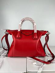 Givenchy small Antigona soft bag in smooth light red leather BB50F3B0WD-662 size 30cm - 1