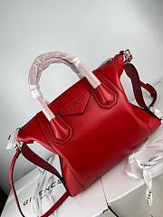 Givenchy small Antigona soft bag in smooth light red leather BB50F3B0WD-662 size 30cm - 6