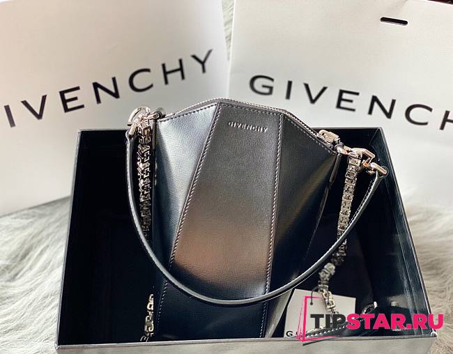 Givenchy mini Antigona vertical bag in box black leather BBU01RB00D-540 size 20x10x8.5cm - 1