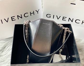 Givenchy mini Antigona vertical bag in box black leather BBU01RB00D-540 size 20x10x8.5cm