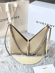 Givenchy small Cut-out bag in box beige leather with chain BB50GTB00D size 27cm - 1