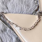 Givenchy small Cut-out bag in box beige leather with chain BB50GTB00D size 27cm - 2