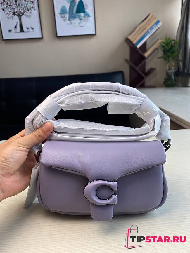Coach | Pillow tabby purple leather shoulder bag C3880 size 18cm - 1