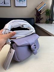 Coach | Pillow tabby purple leather shoulder bag C3880 size 18cm - 2