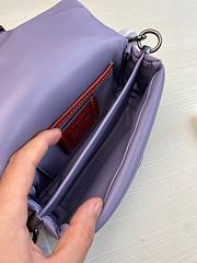 Coach | Pillow tabby purple leather shoulder bag C3880 size 18cm - 3