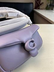Coach | Pillow tabby purple leather shoulder bag C3880 size 18cm - 4