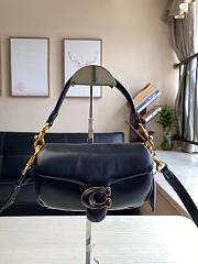 Coach | Pillow tabby black leather shoulder bag C3880 size 18cm - 1