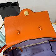 Versace LA Medusa large handbag orange leather DBFI039 size 35cm - 2