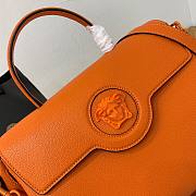 Versace LA Medusa large handbag orange leather DBFI039 size 35cm - 4