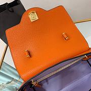 Versace LA Medusa medium handbag orange leather DBFI039 size 25cm - 4
