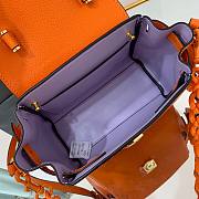 Versace LA Medusa small handbag orange leather DBFI040 size 20cm - 3
