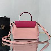 Versace LA Medusa medium handbag rose pink leather DBFI039 size 25cm - 2