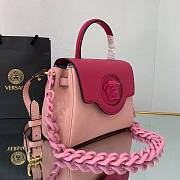 Versace LA Medusa small handbag rose pink leather DBFI040 size 20cm - 2