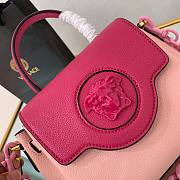 Versace LA Medusa small handbag rose pink leather DBFI040 size 20cm - 6